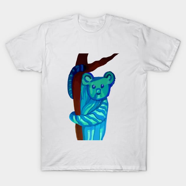 Blue koala T-Shirt by DARNA